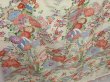 Photo3: 1611i08z990 Japanese Kimono Silk TSUKESAGE Off-white Bird (3)
