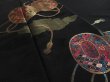 Photo2: 3C01z180 Japanese Kimono Silk  FABRIC Black Hand drum 44.1" (2)