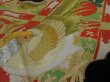 Photo2: 2E02z60 Vintage Japanese Kimono Silk  FABRIC Black Bird  47.2" (2)