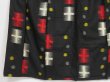 Photo4: 1213i07z720 Vintage Japanese Kimono Silk MEISEN KOMON Black Dot (4)