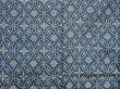 Photo5: 0930i03z840 Vintage Japanese Kimono Silk OMESHI KOMON Blue-Gray Shippo (5)