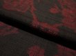 Photo4: 1D03z80 Japanese Kimono Silk  FABRIC Black-Brown Plum branch 59.8" (4)