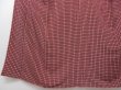 Photo4: 1130T02z810 Vintage Japanese Kimono Silk KOMON Pink Lattice (4)