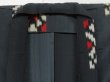 Photo7: 0608N04z590 Vintage Japanese Kimono Silk HITOE OMESHI KOMON Dark gray (7)