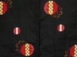 Photo3: 0411N10z430 Vintage Japanese Kimono Silk MEISEN HAORI Black (3)