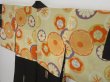 Photo7: 0830i03z480 Vintage Japanese Kimono Silk HAORI Black (7)