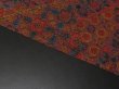 Photo6: 3D01z80 Japanese Kimono Crepe Silk  FABRIC Raisin Flowers 43.3" (6)