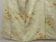 Photo4: 1417T08z820 Vintage Japanese Kimono Silk KOMON Light Cream Chrysanthemum (4)