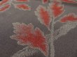 Photo3: 1A05z100 Vintage Japanese Kimono Silk  FABRIC Gray Branch 63" (3)