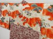 Photo7: 0918i10z410 Vintage Japanese Kimono Silk HAORI Wine red Scenery (7)