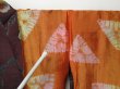 Photo9: 1318T08z430 Vintage Japanese Kimono Silk MEISEN HAORI Purple-Brown Camellia (9)