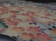 Photo5: 3K02z150 Japanese Kimono Silk Yu-zen FABRIC Black Garden 48" (5)