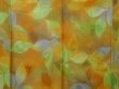 Photo5: 1611i05z870 Japanese Kimono Silk KOMON Dark Yellow Leaves (5)