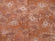 Photo5: 1614T07z940 Japanese Kimono Crepe Silk KOMON Light brown Camellia (5)