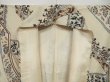 Photo9: 0622i01z850 Vintage Japanese Kimono Silk KOMON Off-white Plants (9)