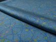 Photo4: 1E05z100 Japanese Kimono Silk  FABRIC Light blue   66.9" (4)