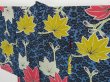 Photo2: 1021i06z510 Antique Japanese Kimono Silk HAORI Blue Yatsude (2)