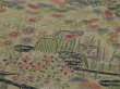 Photo3: 3J03z80 Vintage Japanese Kimono Silk  FABRIC Cream Garden 60.6" (3)