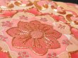 Photo4: 3F01z120 Japanese Kimono Silk  FABRIC Black Flower 48" (4)