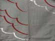 Photo5: 0811T08z1040 Vintage Japanese Kimono Silk OMESHI KOMON Gray Cloud (5)