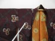 Photo6: 1318T08z430 Vintage Japanese Kimono Silk MEISEN HAORI Purple-Brown Camellia (6)