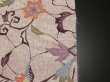 Photo3: 3J10z30 Japanese Kimono Silk  FABRIC Light pink Flower 36.2" (3)