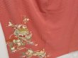 Photo3: 0914T10z610 Vintage Japanese Kimono Silk IROTOMESODE Dull pink Folding fan (3)