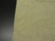 Photo8: 1S01z60 Japanese Kimono Silk  FABRIC Light olive, Light gray Suminagashi 40.9" (8)