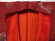 Photo7: 0716T02z500 Vintage Japanese Kimono Silk KOMON Red-Brown Flower (7)