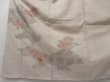 Photo5: 1418T04z940 Japanese Kimono Silk TSUKESAGE Smoky white Flower Embroidery (5)