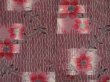 Photo4: 0618i07z540 Vintage Japanese Kimono Silk MEISEN HAORI Light gray Flower (4)