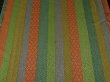 Photo7: 2F01z60 Japanese Kimono Silk  FABRIC Green, Orange-Brown, Ochre Seigaiha 43.3" (7)