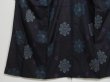 Photo4: 0909i05z550 Vintage Japanese Kimono Silk TSUMUGI Black-Dark purple (4)