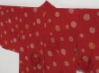 Photo3: 1007i03z390 Vintage Japanese Kimono Silk HAORI Dark red Peony (3)