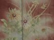 Photo8: 1213i01z650 Antique Japanese Kimono Silk IROTOMESODE Brown Flower (8)