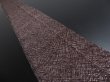 Photo1: 2C09z50 Vintage Japanese Kimono Crepe Silk  FABRIC Dark brown Dots 74.8" (1)