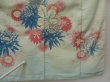 Photo10: 1109T08z890 Vintage Japanese Kimono Silk TSUKESAGE Mint-white Chrysanthemum (10)