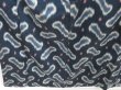 Photo3: 1019i07z890 Vintage Japanese Kimono Silk OMESHI KOMON Dark navy (3)