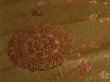 Photo4: 1A02z180 Japanese Kimono Silk OBI FABRIC Gold Flower 50.4" (4)