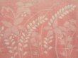 Photo3: 0825i09z530 Vintage Japanese Kimono Silk HAORI Pink Plants (3)