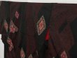 Photo2: 0824i09z810 Vintage Japanese Kimono Silk OMESHI KOMON Black (2)