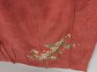 Photo4: 0702i06z620 Vintage Japanese Kimono Silk TSUKESAGE Pink-Brown Folding fan (4)