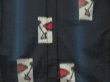 Photo5: 0617T10z860 Vintage Japanese Kimono Silk OMESHI KOMON Blue-Gray (5)