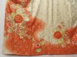 Photo5: 0708T06z1210 Vintage Japanese Kimono Silk FURISODE Off-white Flower cart (5)