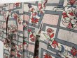 Photo2: 1614T06z530 Vintage Japanese Kimono Silk MEISEN KOMON Light gray Flower (2)