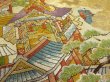 Photo4: 1B01z270 Japanese Kimono Silk OBI FABRIC Light cream Kyoto Gion matsuri 49.6" (4)