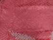 Photo8: 2W11z80 Japanese Kimono Silk  FABRIC Pink Crane 60.6" (8)