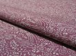 Photo4: 2J01z60 Japanese Kimono Crepe Silk  FABRIC Pink-Purple Wave, Flowers 41.7" (4)