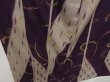 Photo3: 0526T01z880 Vintage Japanese Kimono Silk OMESHI KOMON Grape Karakusa (3)