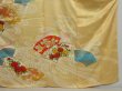 Photo5: 0908i03z830 Japanese Kimono Silk FURISODE Cream-Yellow Jigami (5)